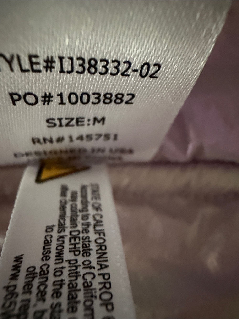Peach Love California Iridescent Lavender Quilted Jacket medium - Picture 7 of 15